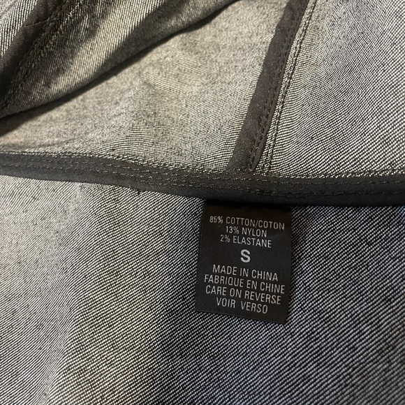 ELIE Tahari Black Grey Denim Vest Size Small - Picture 6 of 8